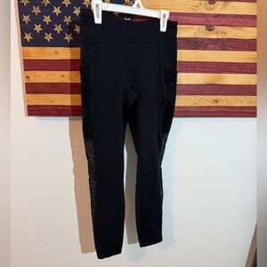 Fabletics Motion365 Black Leggings 24 length